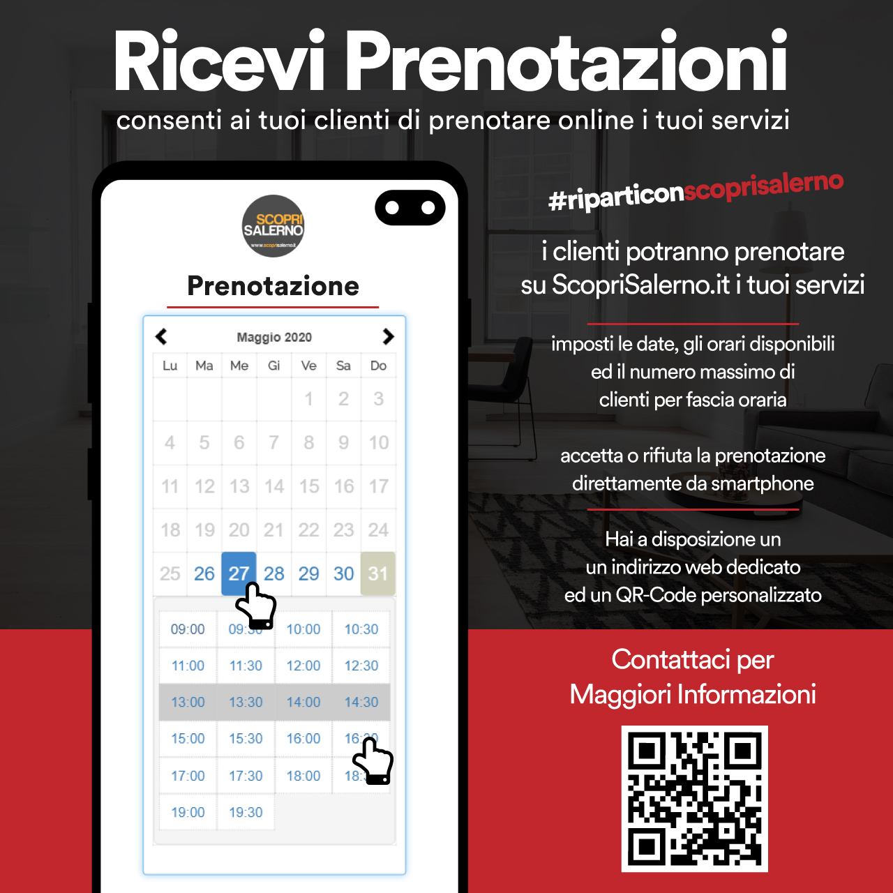 Ricevi Prenotazioni online #riparticonscoprisalerno